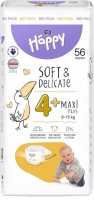 Pielucha Bella Baby Happy Soft & Delicate Maxi 4+ / 56 pcs 