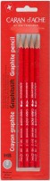 Ołówek Caran dAche Set of 4 Grafik Edelweis Red 