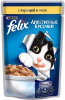 Zdjęcia - Karma dla kotów Felix Packaging Adult Fantastic Jelly Chicken 10 pcs 