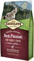 Karma dla kotów Carnilove Adult Hairball Control with Duck/Pheasant  6 kg