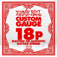 Фото - Струни Ernie Ball Single Plain Steel 18 