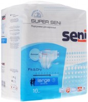 Pielucha Seni Super Fit and Dry L / 10 pcs 