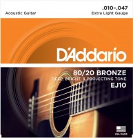 Струни DAddario 80/20 Bronze 10-47 