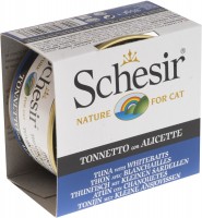 Фото - Корм для кішок Schesir Adult Canned Tuna/Whitebaits in Jelly 85 g 
