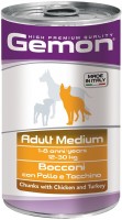 Karm dla psów Gemon Adult Canned Medium Breed Chicken/Turkey 1.25 kg 1 szt.