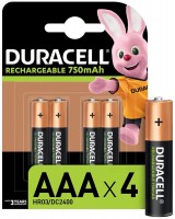 Zdjęcia - Bateria / akumulator Duracell  4xAAA 750 mAh