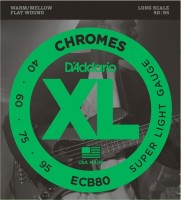 Struny DAddario XL Chromes Bass Flat Wound 40-95 