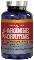 Фото - Амінокислоти Form Labs Arginine/Ornitine 180 cap 