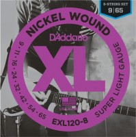 Струни DAddario XL Nickel Wound 8-String 9-65 