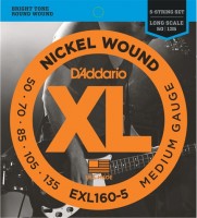 Струни DAddario XL Nickel Wound Bass 5-String 50-135 