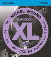 Струни DAddario XL Nickel Wound Bass 40-100 