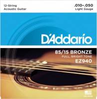 Struny DAddario 85/15 Bronze 12-String 10-50 