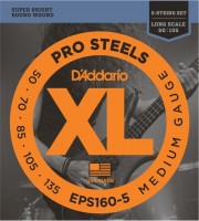 Струни DAddario XL ProSteels Bass 5-String 50-135 