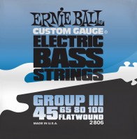 Struny Ernie Ball Flatwound Group III Bass 45-100 