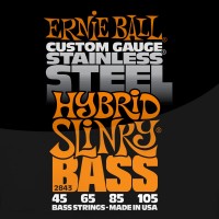 Фото - Струни Ernie Ball Slinky Stainless Steel Bass 45-105 