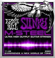 Zdjęcia - Struny Ernie Ball Slinky M-Steel 11-48 