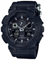 Фото - Наручний годинник Casio G-Shock GA-100BBN-1A 