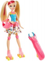 Zdjęcia - Lalka Barbie Video Game Hero Light-Up Skates Barbie DTW17 