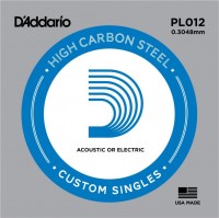 Струни DAddario Single Plain Steel 012 