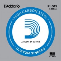 Струни DAddario Single Plain Steel 015 