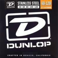 Струни Dunlop Stainless Steel 5-String Bass Light 40-120 