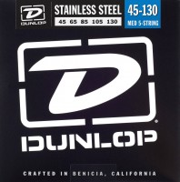 Струни Dunlop Stainless Steel 5-String Bass Medium 45-130 