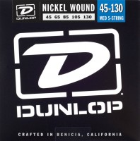 Struny Dunlop Nickel Wound 5-String Bass Medium 45-130 