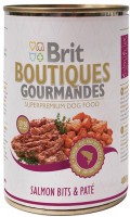 Фото - Корм для собак Brit Boutiques Gourmandes Salmon Bits/Pate 0.4 kg 
