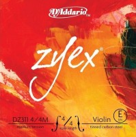 Struny DAddario ZYEX Single Violin E String 4/4 Medium 