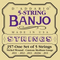 Фото - Струни DAddario 5-String Banjo Nickel-Wound 11-22 