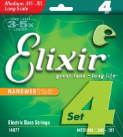 Струни Elixir Bass Nanoweb 45-105 