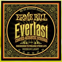 Струни Ernie Ball Everlast Coated 80/20 Bronze 12-54 