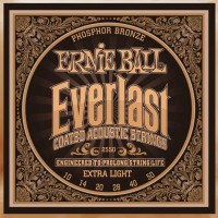 Zdjęcia - Struny Ernie Ball Everlast Coated Phosphor Bronze 10-50 