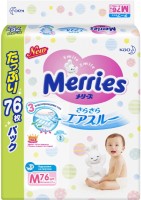 Zdjęcia - Pielucha Merries Diapers M / 76 pcs 