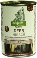 Karm dla psów Isegrim Adult Forest Canned with Deer 