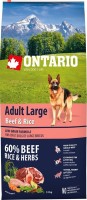 Корм для собак Ontario Adult Large Beef/Rice 12 кг