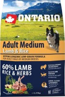 Корм для собак Ontario Adult Medium Lamb/Rice 