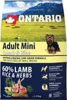 Корм для собак Ontario Adult Mini Lamb/Rice 2.25 кг