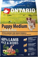 Корм для собак Ontario Puppy Medium Lamb/Rice 2.25 кг