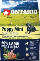 Karm dla psów Ontario Puppy Mini Lamb/Rice 