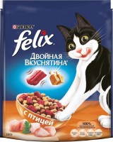 Zdjęcia - Karma dla kotów Felix Adult Double Yummy with Poultry  0.3 kg