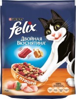 Фото - Корм для кішок Felix Adult Double Yummy with Poultry  0.75 kg