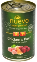 Karm dla psów Nuevo Puppy Canned with Chicken/Beef 0.4 kg