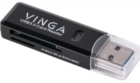 Zdjęcia - Czytnik kart pamięci / hub USB Vinga CR011BK 
