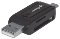 Zdjęcia - Czytnik kart pamięci / hub USB MANHATTAN imPORT Reader 