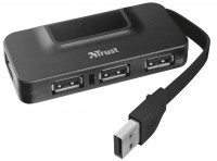 Кардридер / USB-хаб Trust Oila 4 Port USB 2.0 Hub 
