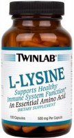 Фото - Амінокислоти Twinlab L-Lysine 100 cap 