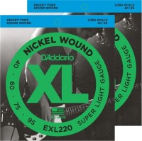 Струни DAddario XL Nickel Wound Bass Twin-Pack 40-95 