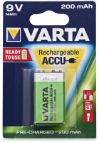 Акумулятор / батарейка Varta Rechargeable Accu 1xKrona 200 mAh 