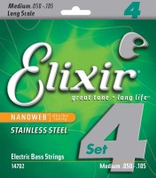 Zdjęcia - Struny Elixir Bass Stainless Steel Nanoweb 50-105 